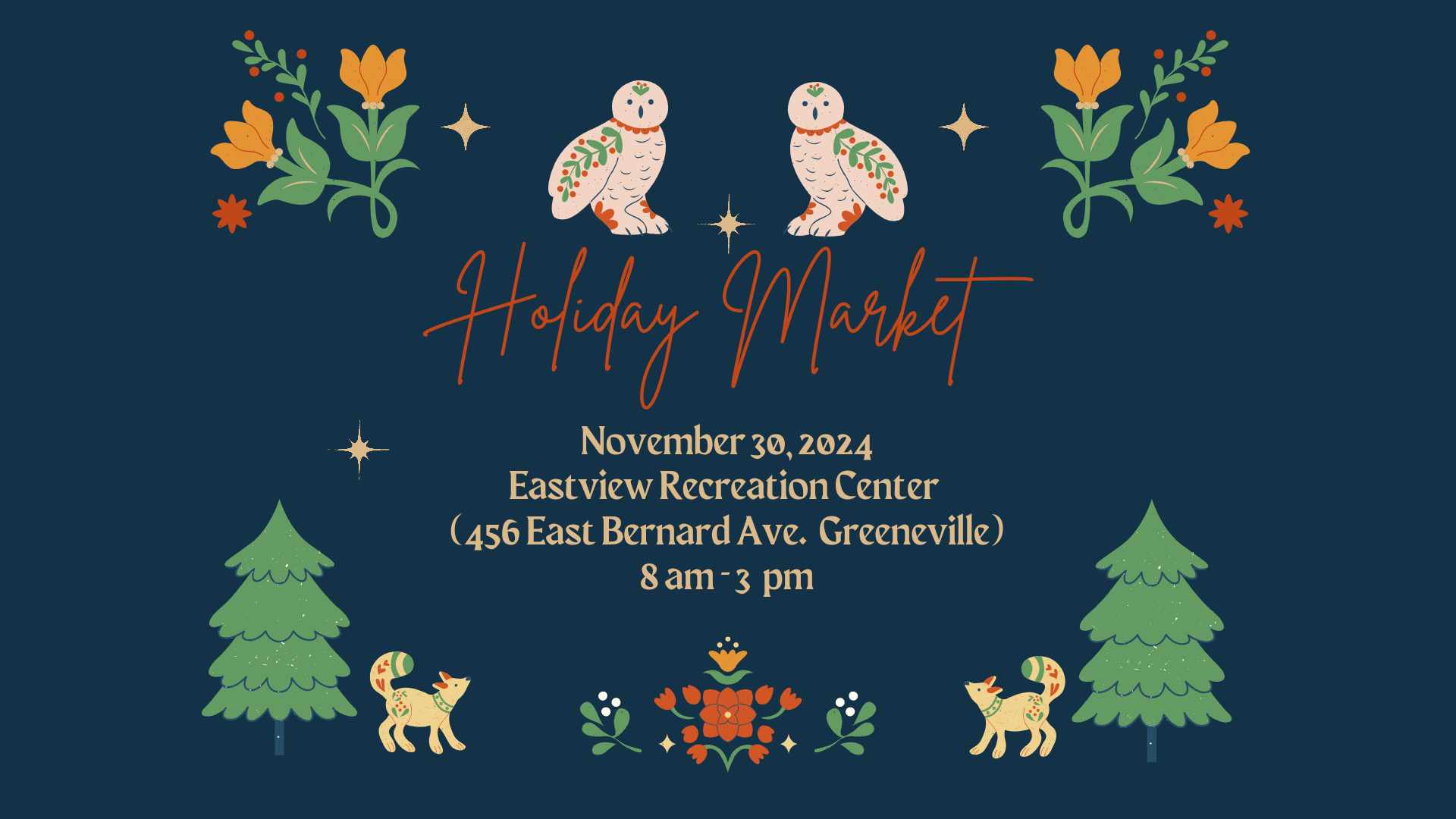 Vendor Registration form 4th Annual Holiday Market 2024